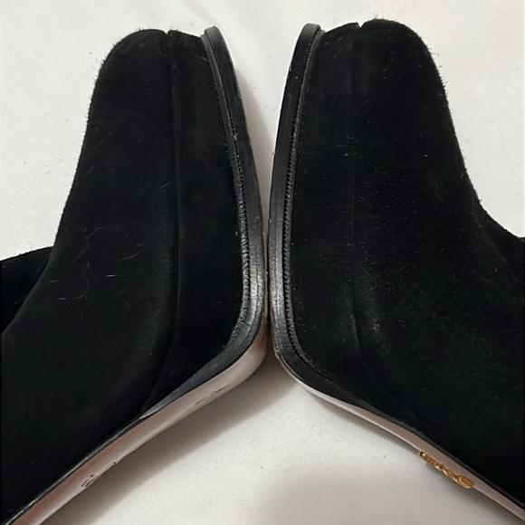 Prada Black Suede Platform Heeled Over the Knee Boots - Picture 11 of 16